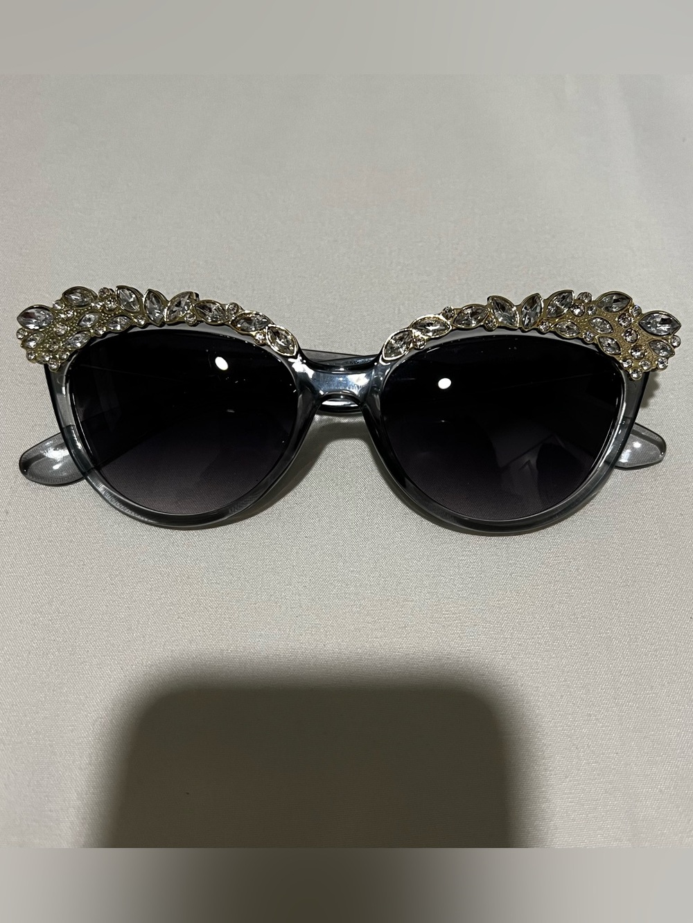 Sunglasses with Crystal Embellishments